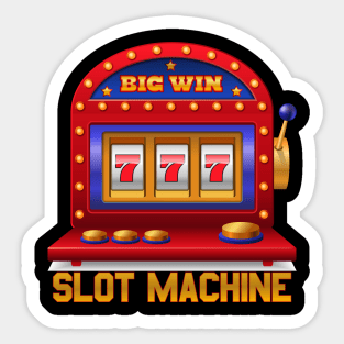 Slot Machine Big Win Sticker